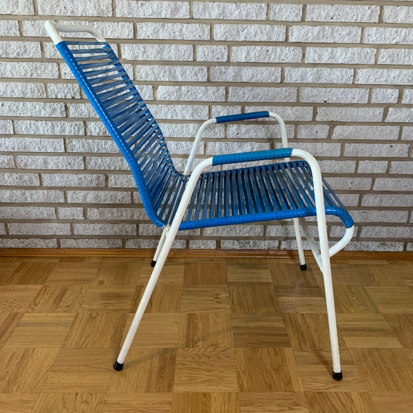 Vintage Spaghetti Stuhl von Huldreich Altorfer für Huldreich Altorfer in blau