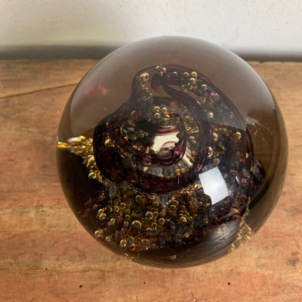 Vintage Paperweight Briefbeschwerer Selkirk Glass Scotland