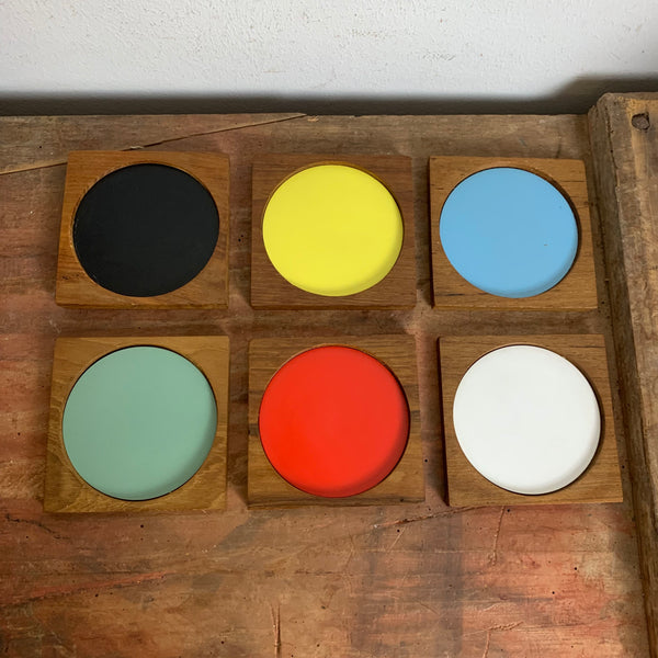 Vintage Teakholz Untersetzer von Laurids Lonborg