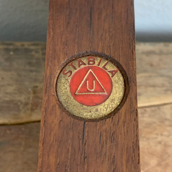 Vintage Teakholz Wasserwaage 33 VN / 50 cm von Stabila