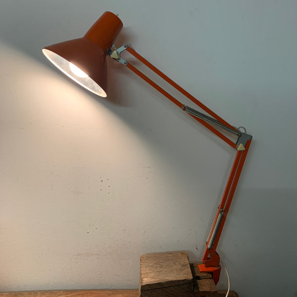 Vintage Arbeitsleuchte mit Gelenkarm