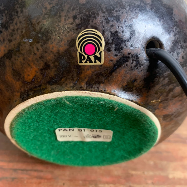 Vintage Keramik Lampe von Pan