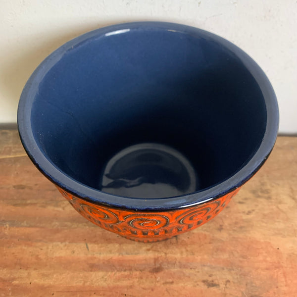 Vintage Keramik Blumen Übertopf von Jasba