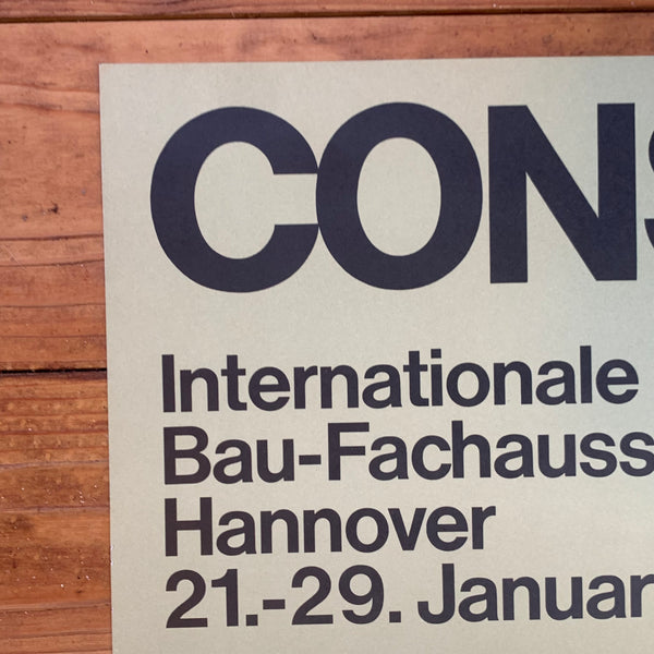 Ausstellungsplakat Constructa II Hannover Messe 1967