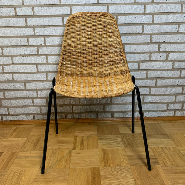 Vintage Basket Chair Korbstuhl von Gian Franco Legler