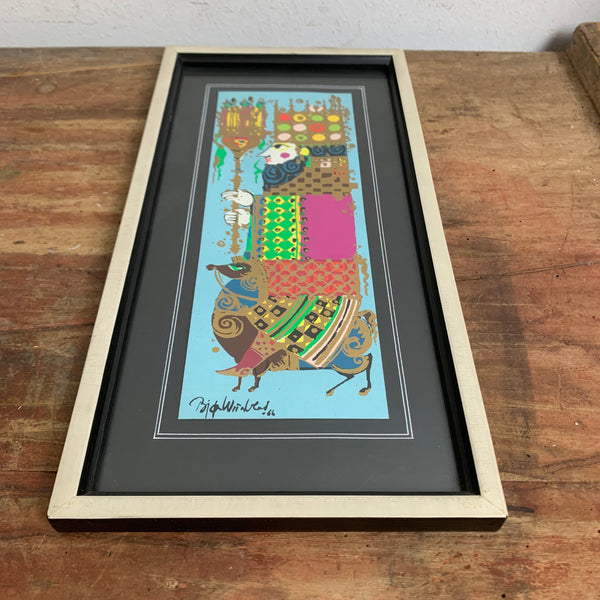 Vintage Bild Kunst von Björn Wiinblad