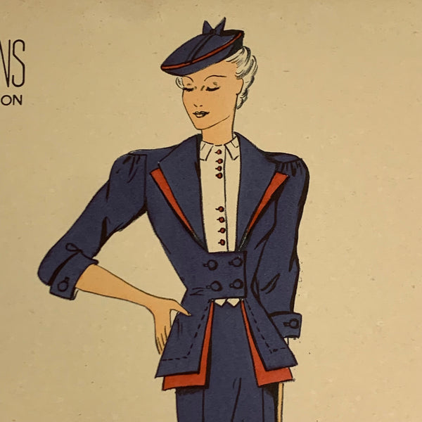 1930's French Art Deco Fashion Illustration Inspirations D'Avant Saison Blatt 319