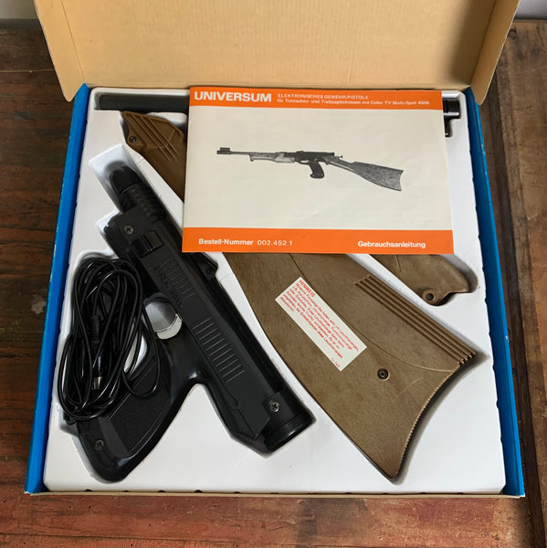 Vintage Electronic-Gewehr Pistole von Universum für TV Multi Spiele Neu OVP