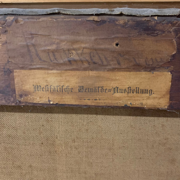 Ölgemälde Rückkehr vom Schulfeste von Fritz Beinke