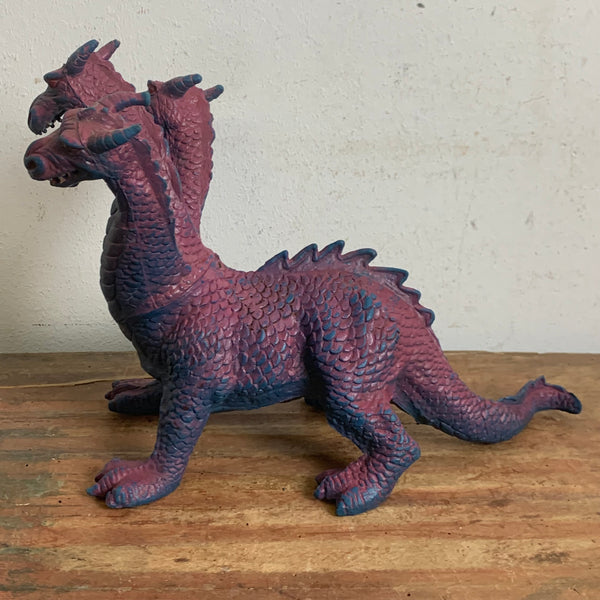 Vintage Aktionfigur Godzilla Style Dreiköpfiger Drache von Chitech