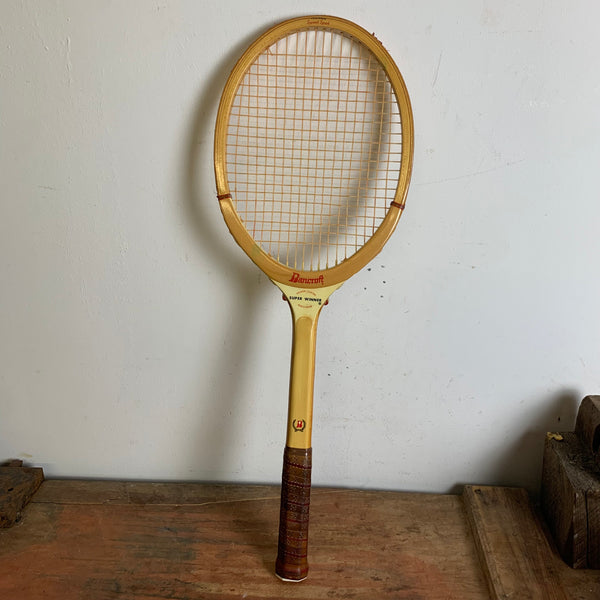 Vintage Holz Tennisschläger von Bancroft