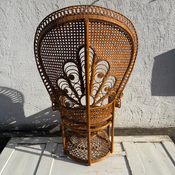 Vintage Rattan Peacock Chair Emanuelle