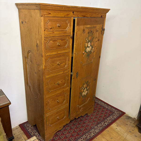 Antiker Barock Bauernschrank Brotschrank