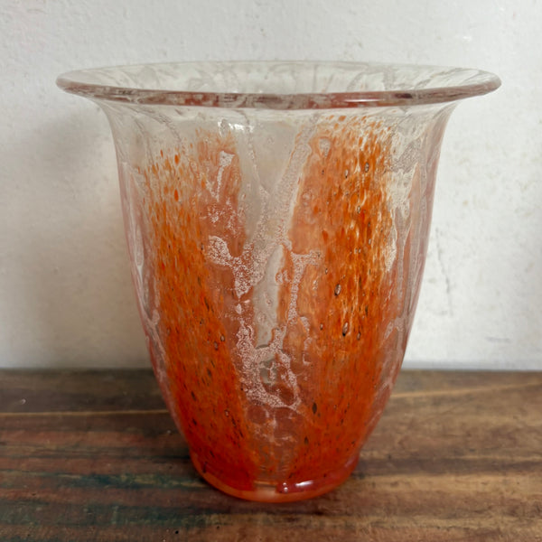 Art Deco Ikora Glasvase von Karl Wiedmann für WMF