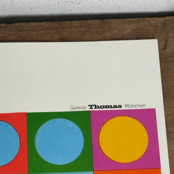 Offsetdruck Plakat Planetarische Folklore von Victor Vasarely Galerie Thomas München