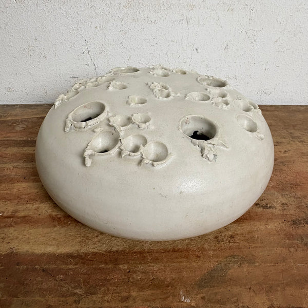 Vintage Ikebana Keramik Vase Kerzenhalter von Aage Würtz Studio