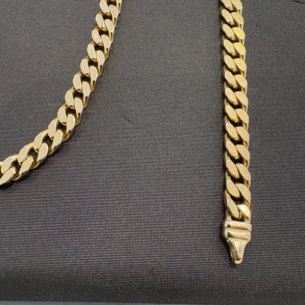 Panzerkette 585er Gold mit dazugehörigen 333er Panzerarmband