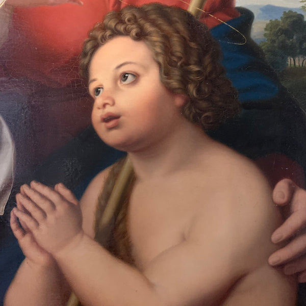 Ölgemälde Madonna mit Jesusknaben und Johannes dem Täufer von Johann Carl Koch