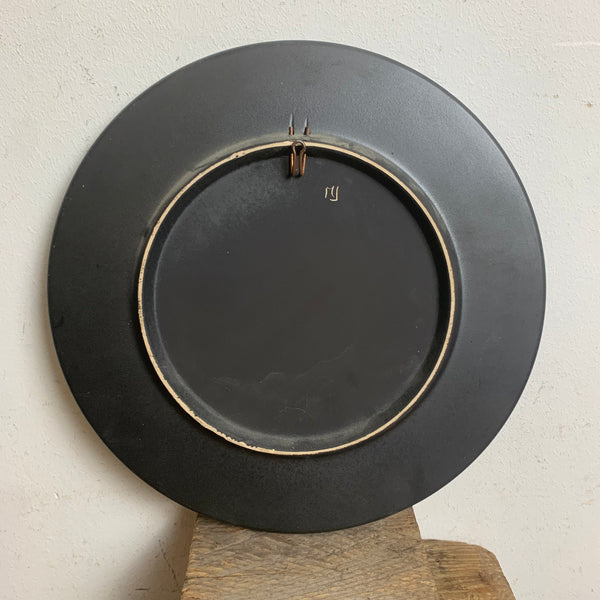 Vintage Keramik Wandteller von Ruscha Stadt