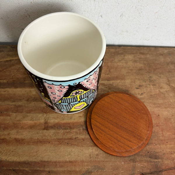 Vintage Betthupferl Deckeldose von Schramberg