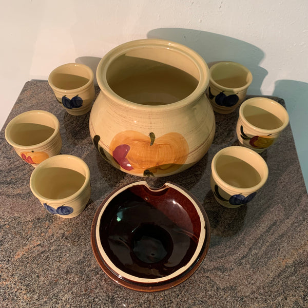 Vintage Keramik Bowle Service