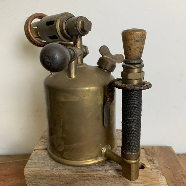 Antike Benzin Lötlampe von Hähnel