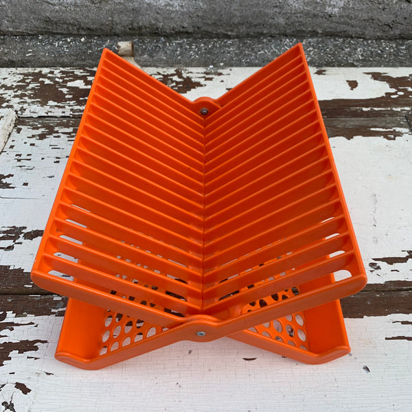 Vintage Geschirrständer von Buchsteiner orange