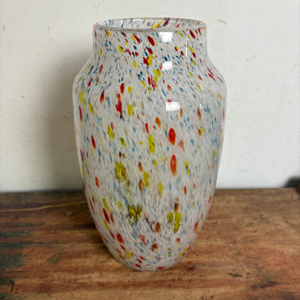Vintage Glas Vase Murano bunt