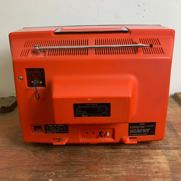 Vintage Fernseher Universum in orange