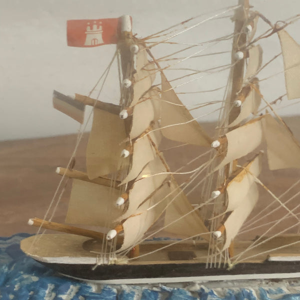 Großes Buddelschiff Fünfmast Vollschiff Preußen