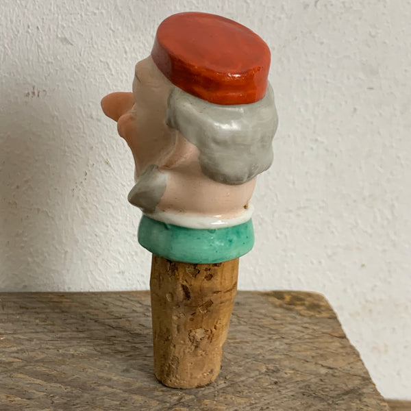 Vintage Schnapsnase Ausgießer aus Porzellan