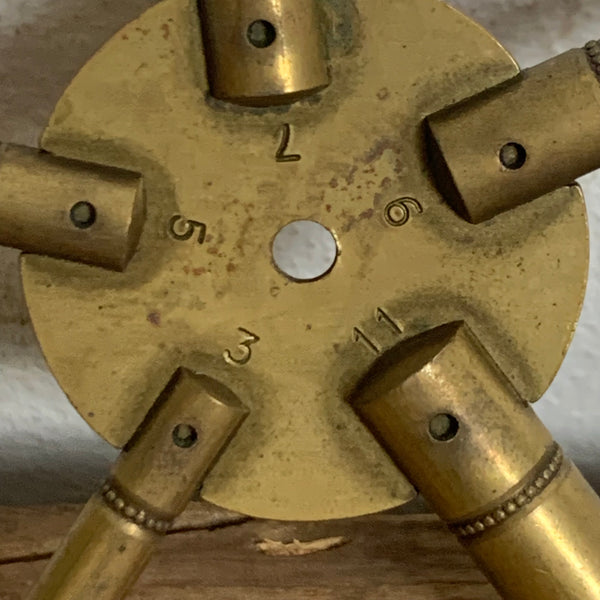 Vintage Sternschlüssel für Groẞuhren 3-5-7-9-11