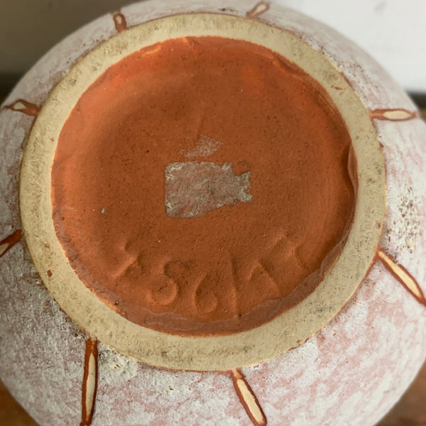 Vintage Keramik Vase von Überlacker 456 / 17