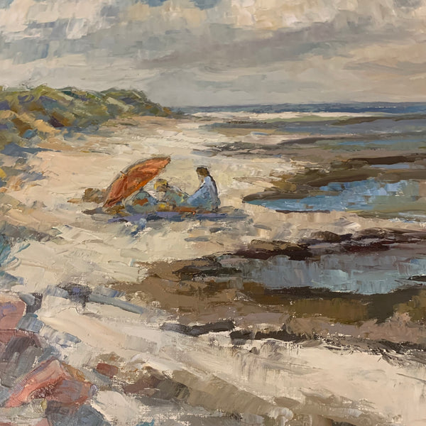 Ölgemälde Strand von Klaus Heckert