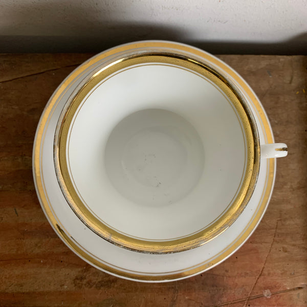 Antike Porzellan Prunk Tasse Gold von Tielsch Der Hausfrau
