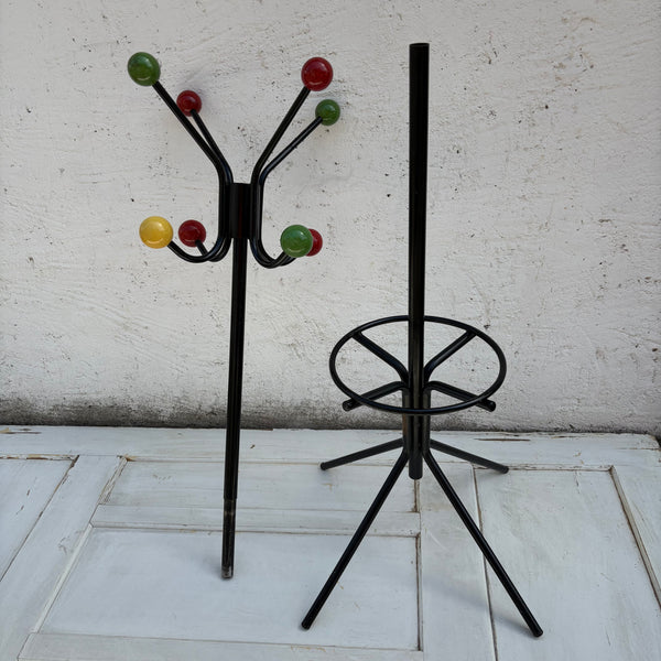 Vintage Mid Century Atomic Garderobenständer von Roger Feraud
