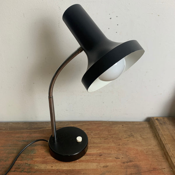 Vintage Hexenhut Schwanenhals Schreibtischlampe