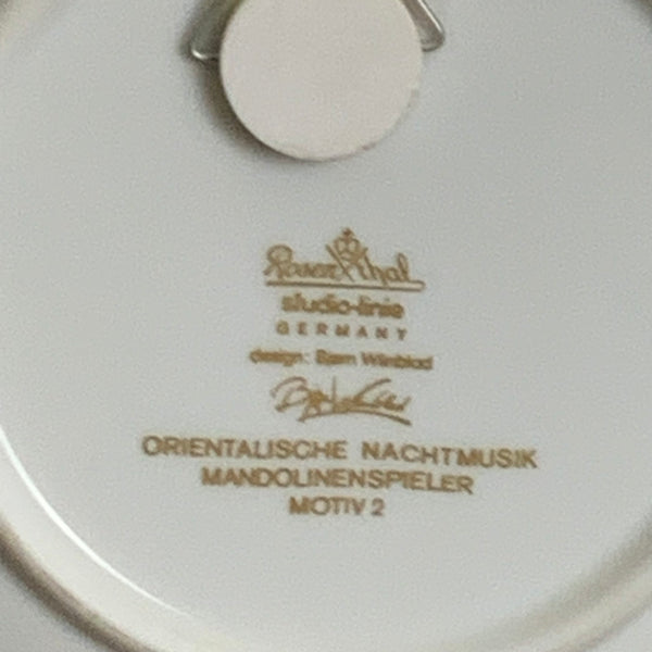 Vintage Rosenthal Studio Linie Wandteller mit Musikern von Björn Wiinblad