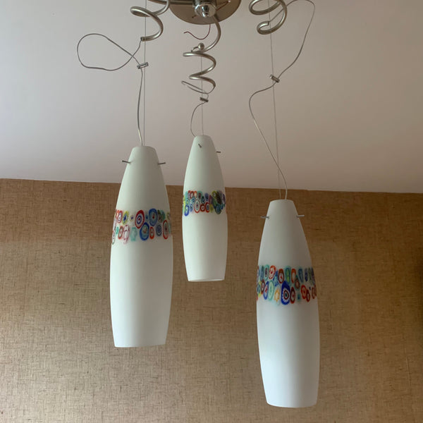 Design Lampe aus Murrine Murano Glas von Simoeng