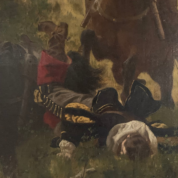 Ölgemälde Der Überfall von Werner Schuch