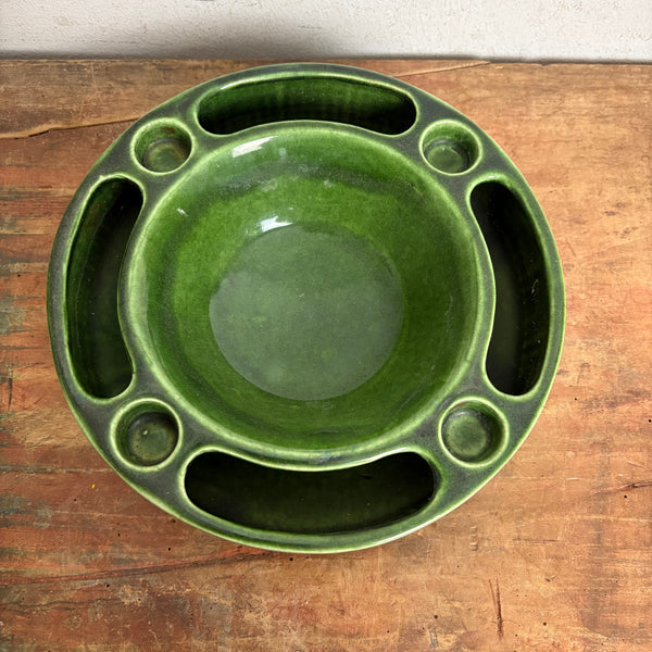 Vintage Adventskranz / Schale Keramik von Jasba 3051-20
