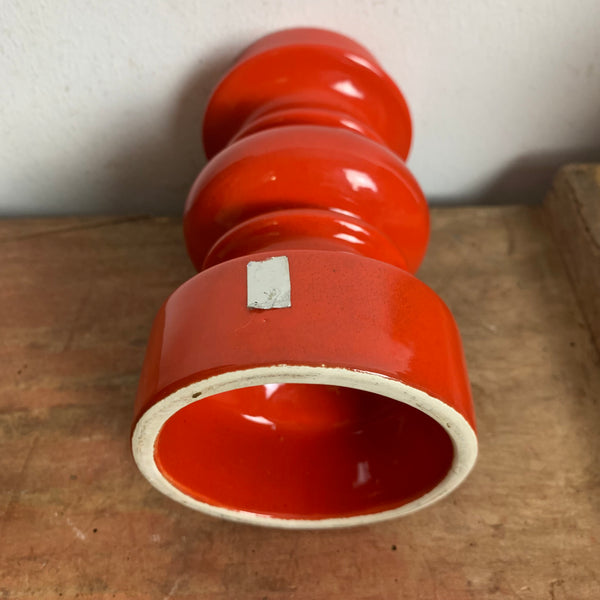 Vintage Keramik Kerzenständer Gallo Villeroy und Boch in rot