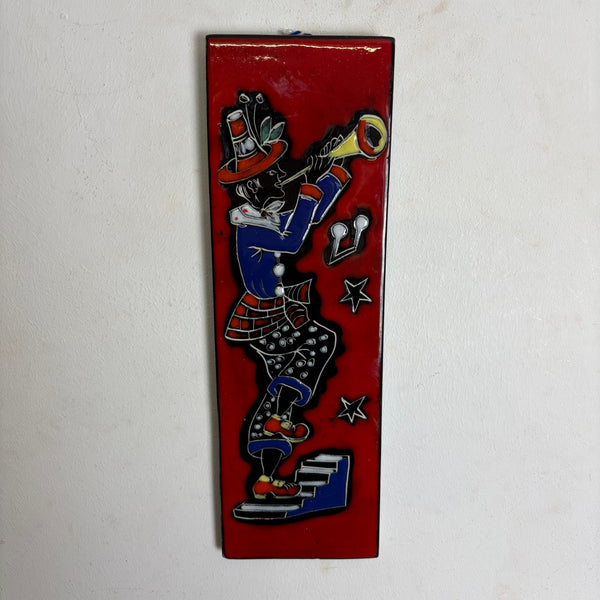 Vintage Wandkeramik Clown Libertas San Marino