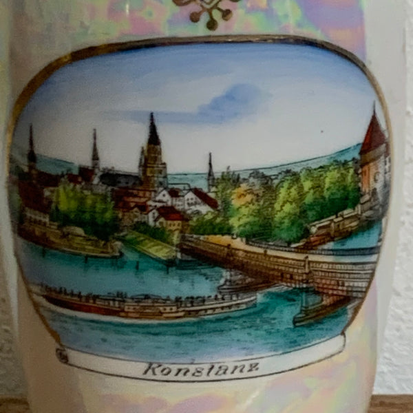 Jugendstil Andenken Vase Konstanz