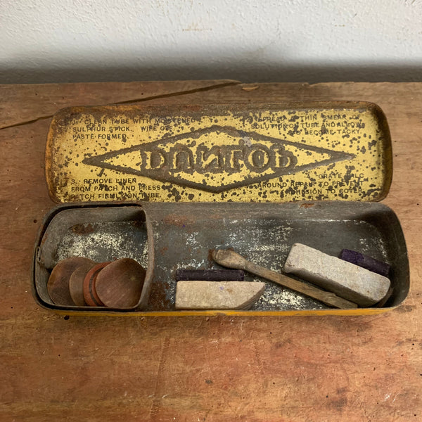 Vintage Blechdose Dunlop Long Cycle Repair Outfit