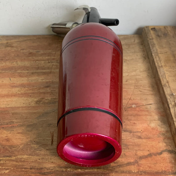 Sodasyphon Heimsyphon Modell A in weinrot OVP