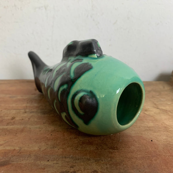 Mid Century Keramik Aschenbecher Fisch