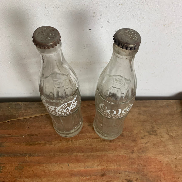 2 alte Coca-Cola 0,33 Liter Flaschen
