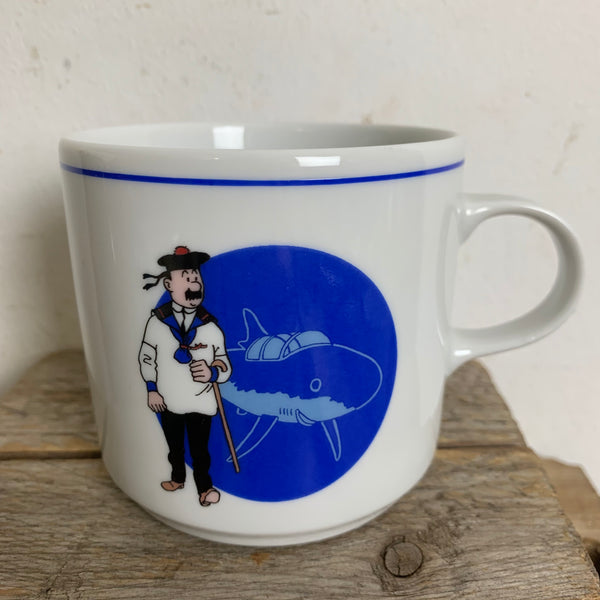 Vintage Tasse Tim und Struppi Der Schatz Rackhams des Roten