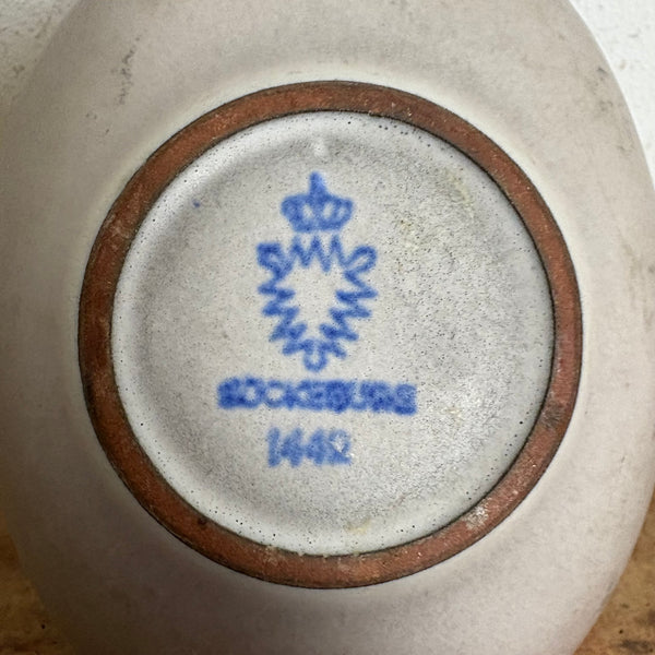 Vintage Mid Century Keramik Schale mit Henkel Bückeburg 1442